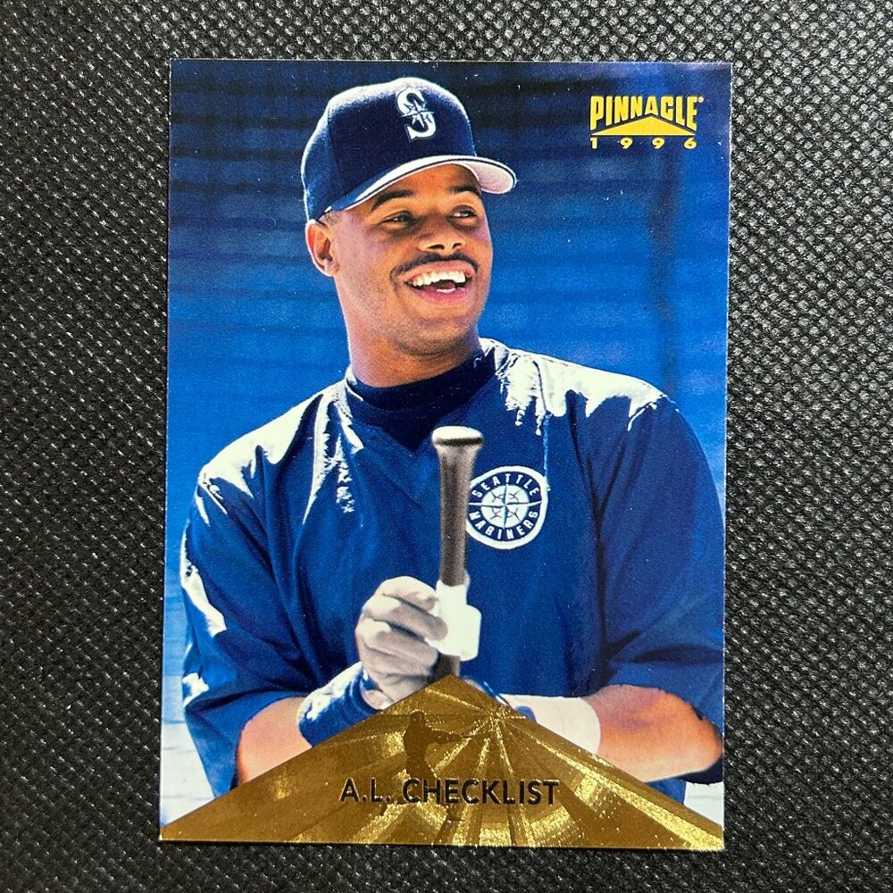 1996 Pinnacle Checklist Ken Griffey Jr #195 Seattle Mariners Baseball Card